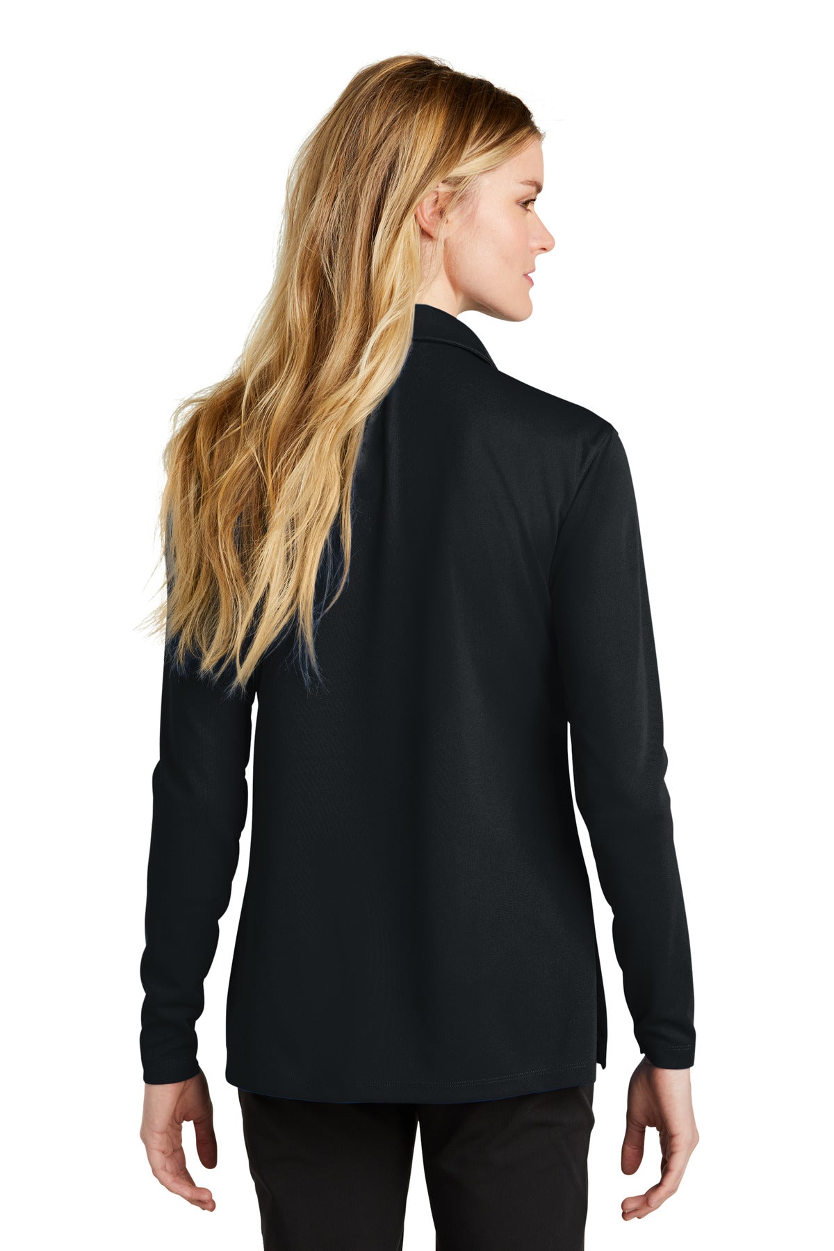 Swaasi Core - Nike® LADIES LONG-SLEEVE Dri-FIT Micro Pique 2.0 Polo with EMB Logo