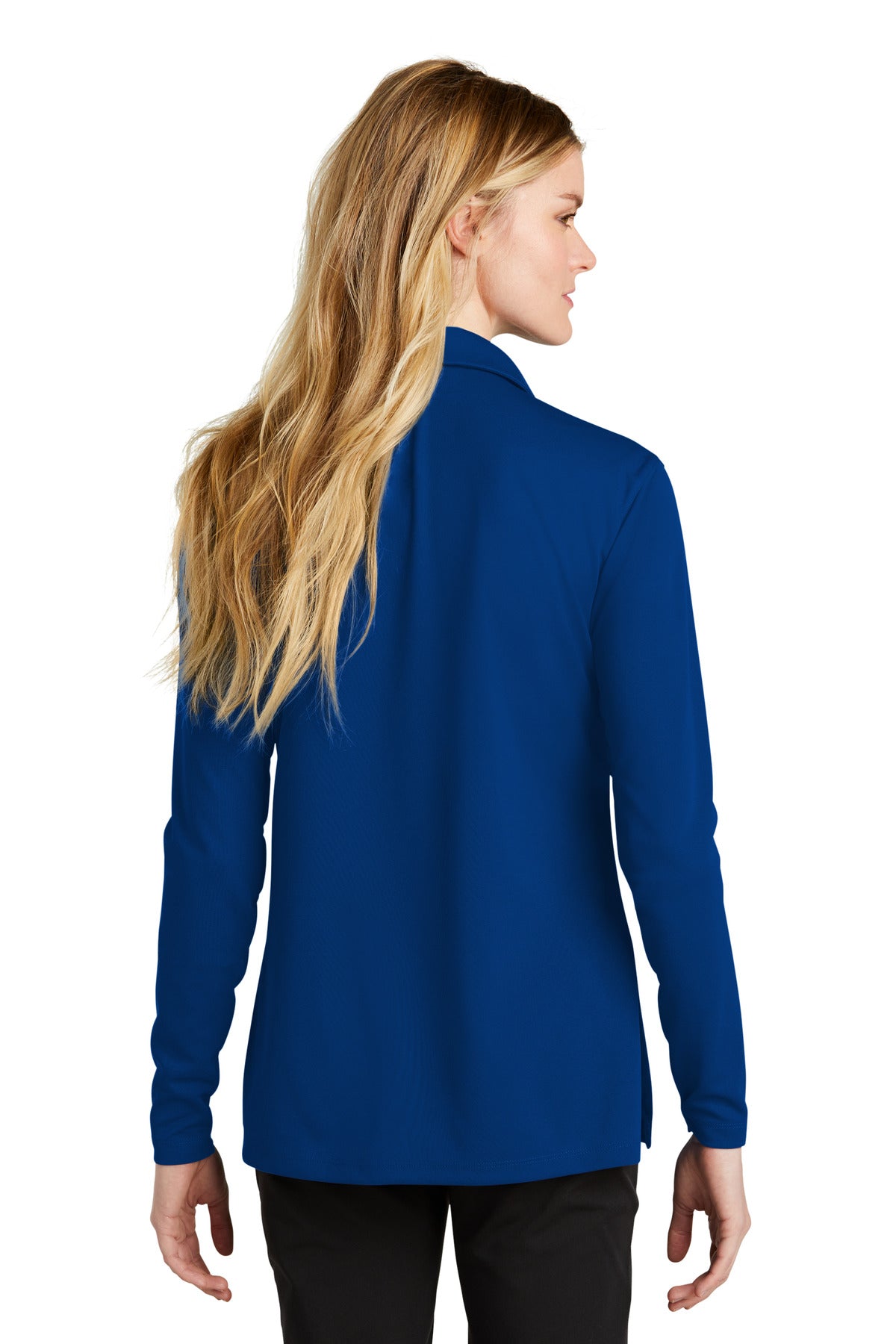 Swaasi Core - Nike® LADIES LONG-SLEEVE Dri-FIT Micro Pique 2.0 Polo with EMB Logo