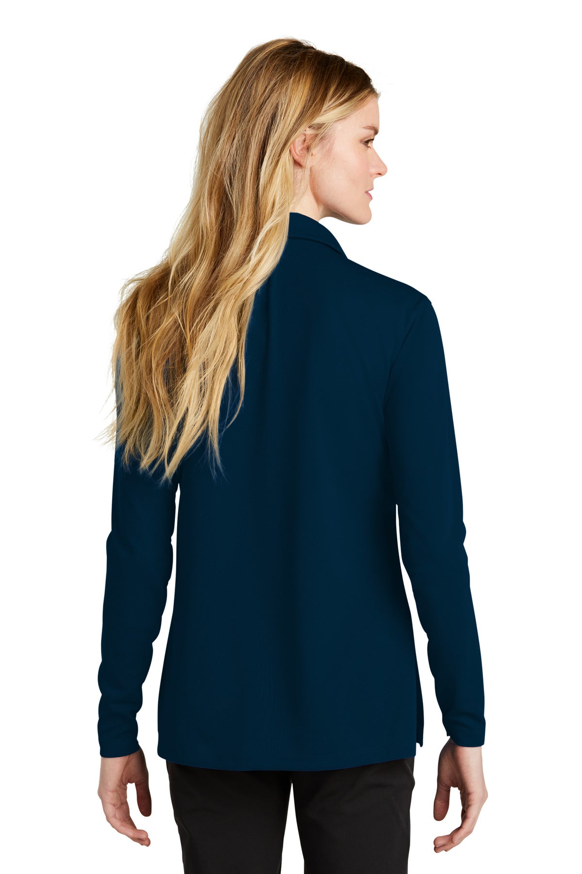 Swaasi Core - Nike® LADIES LONG-SLEEVE Dri-FIT Micro Pique 2.0 Polo with EMB Logo