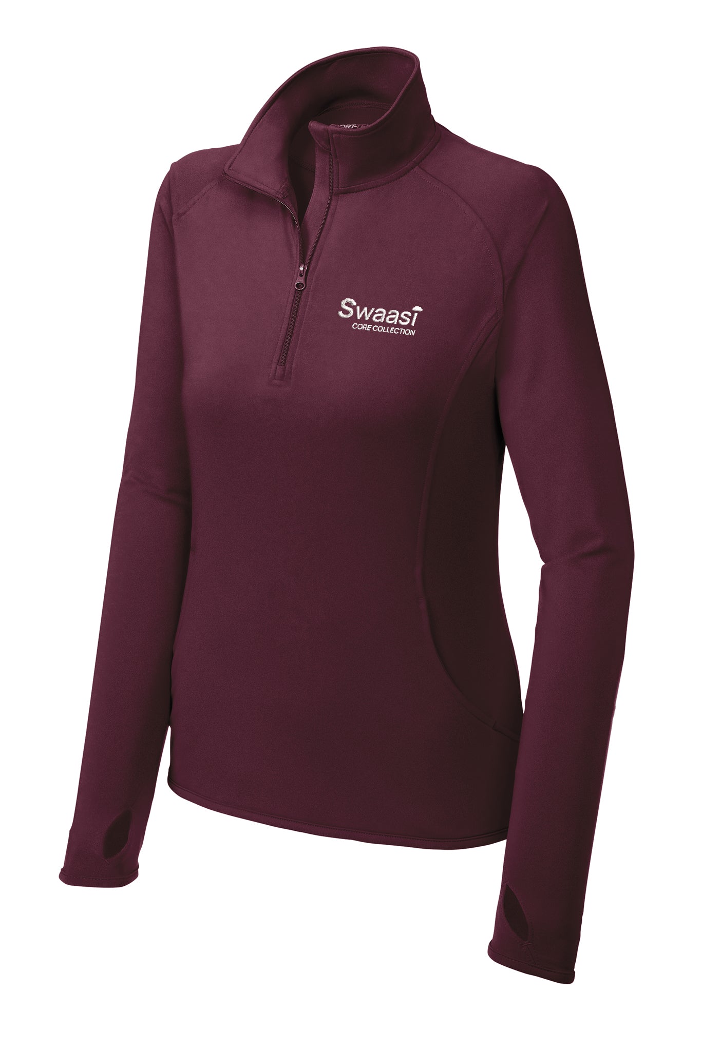Swaasi Core - Sport-Tek® LADIES Sport-Wick® Stretch 1/2-Zip Pullover with EMB Logo