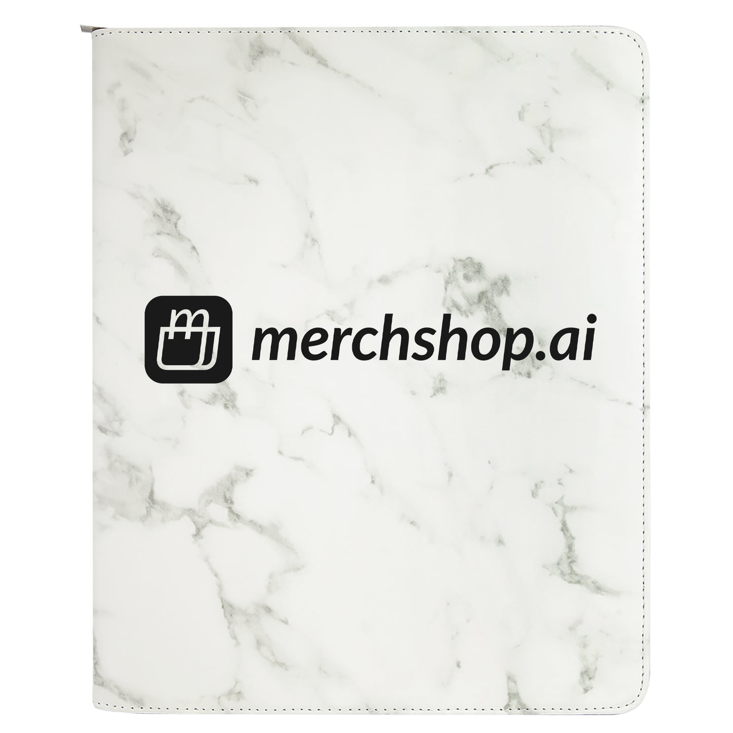 MerchShopAIDev - 9.5X12Laserable Leatherette Portfolios with Zipper