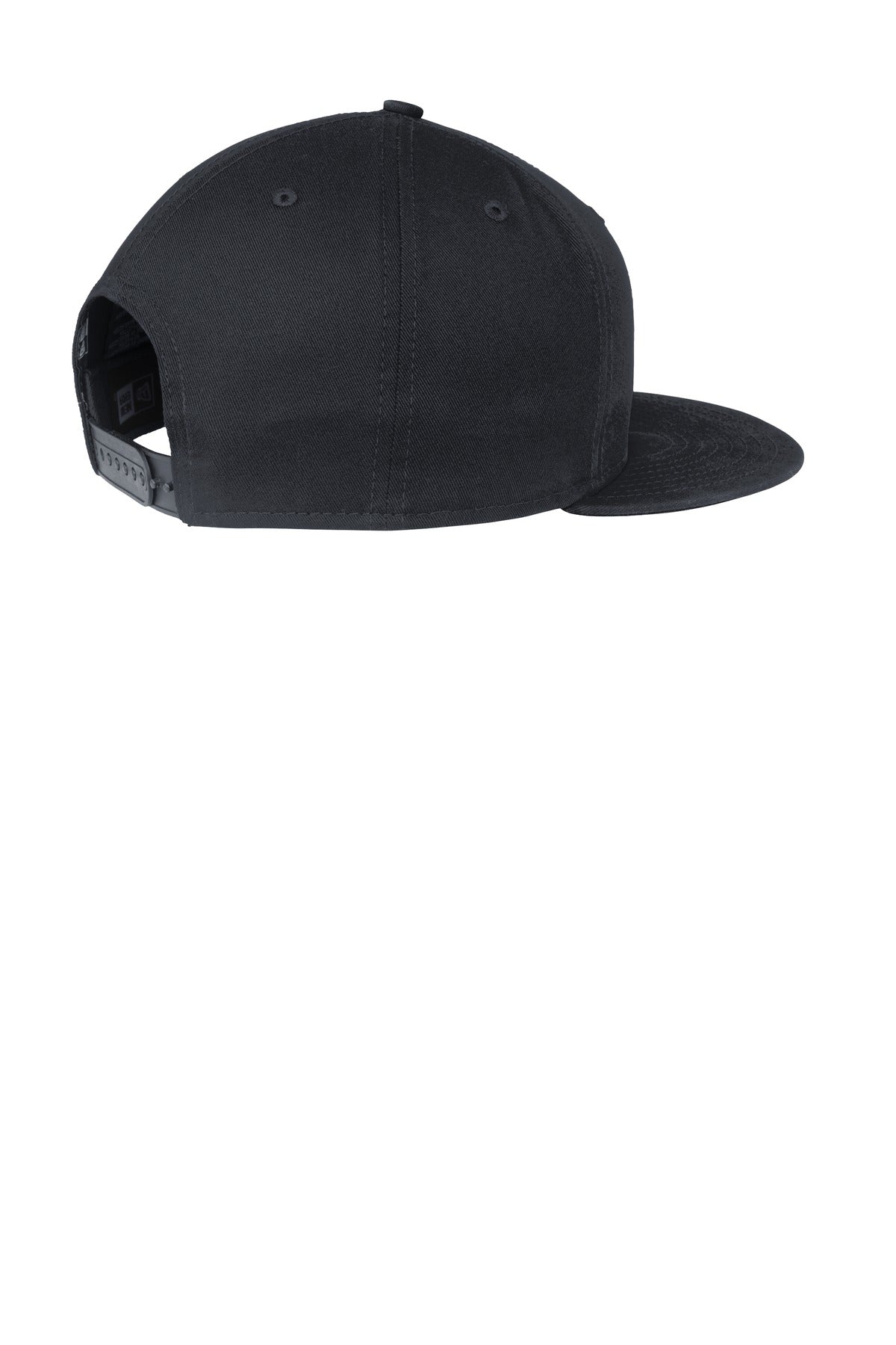 MerchShopAIDev - New Era® Flat Bill Snapback Cap with Leatherette Patch