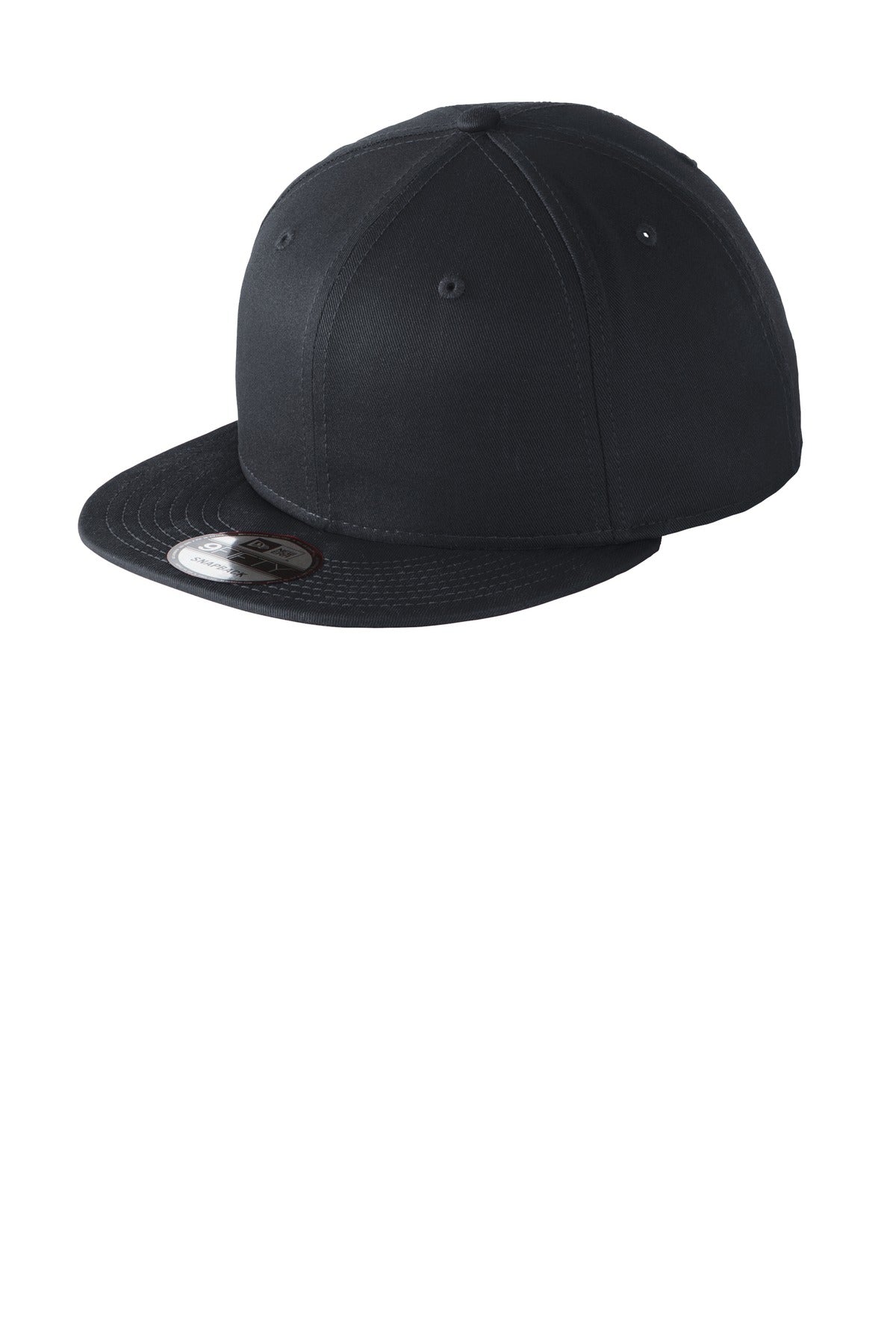 MerchShopAIDev - New Era® Flat Bill Snapback Cap with Leatherette Patch