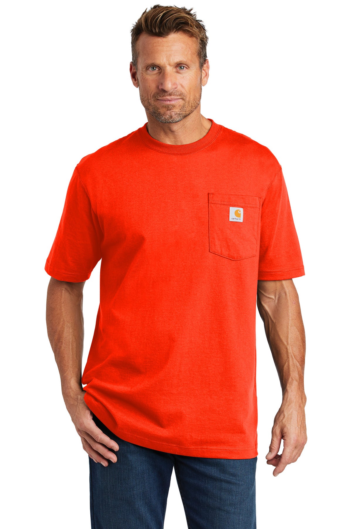 Swaasi Core - Carhartt® POCKET Workwear Short Sleeve T-Shirt with EMB Logo