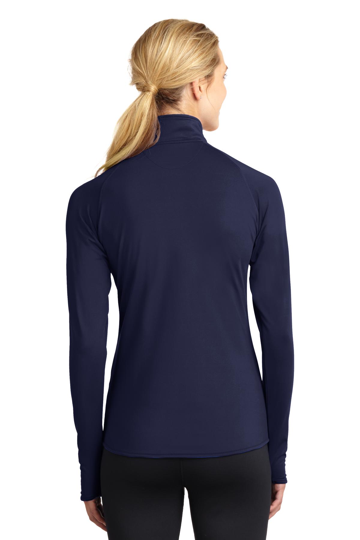 Swaasi Core - Sport-Tek® LADIES Sport-Wick® Stretch 1/2-Zip Pullover Extra Color with EMB Logo