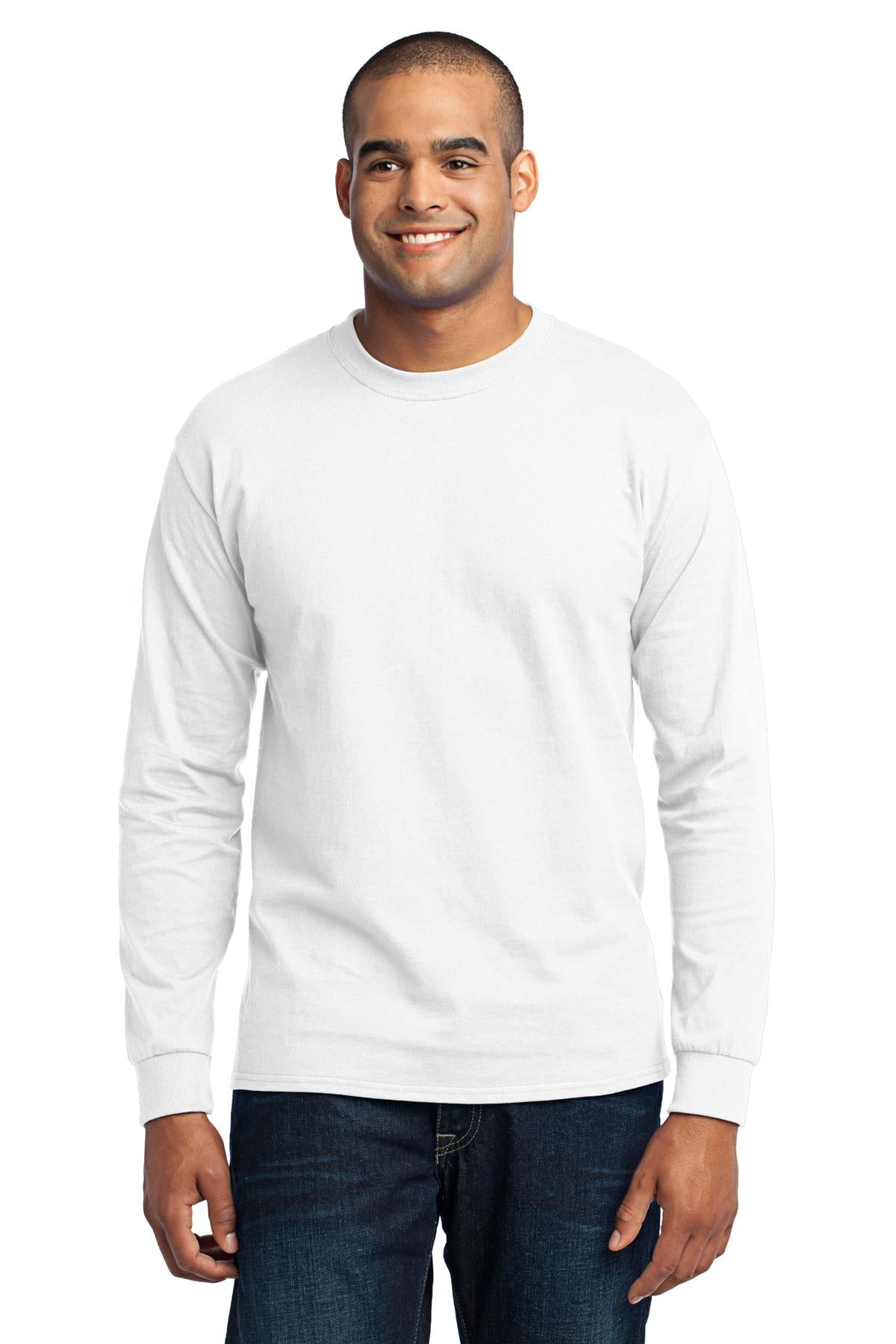 Swaasi Core - P&C® 5.5 oz 50/50 TALL LONG-SLEEVE T-Shirt with Print Logo