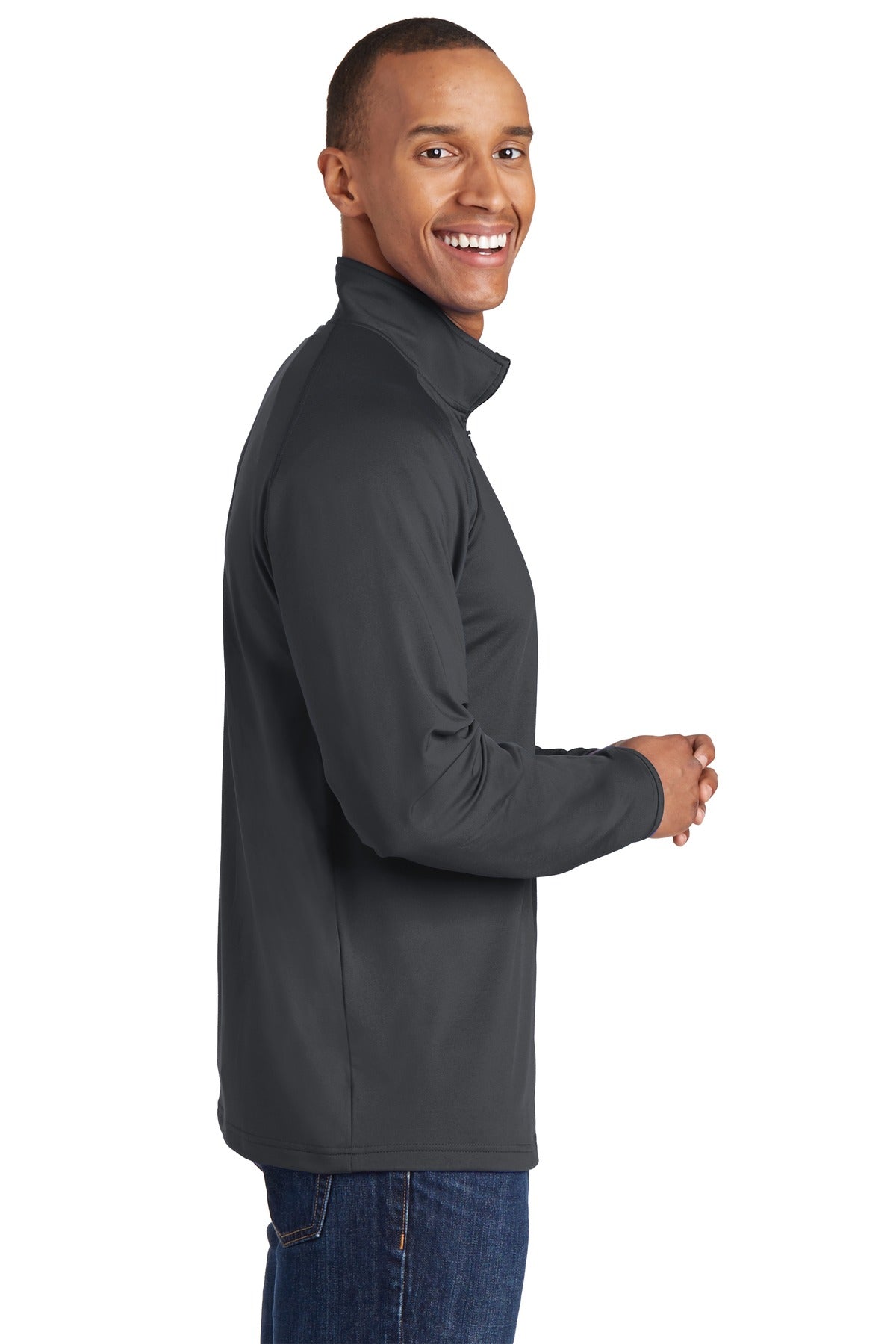 Swaasi Core - Sport-Tek® Sport-Wick® Stretch 1/2-Zip Pullover with EMB Logo