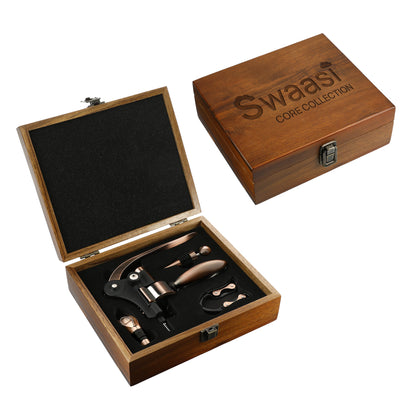 Swaasi Core - Graze Wood and Metal Wine Set