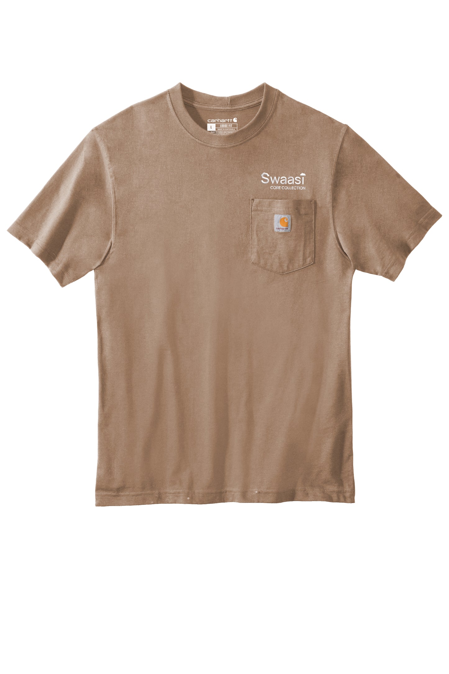 Swaasi Core - Carhartt® POCKET Workwear Short Sleeve T-Shirt with EMB Logo