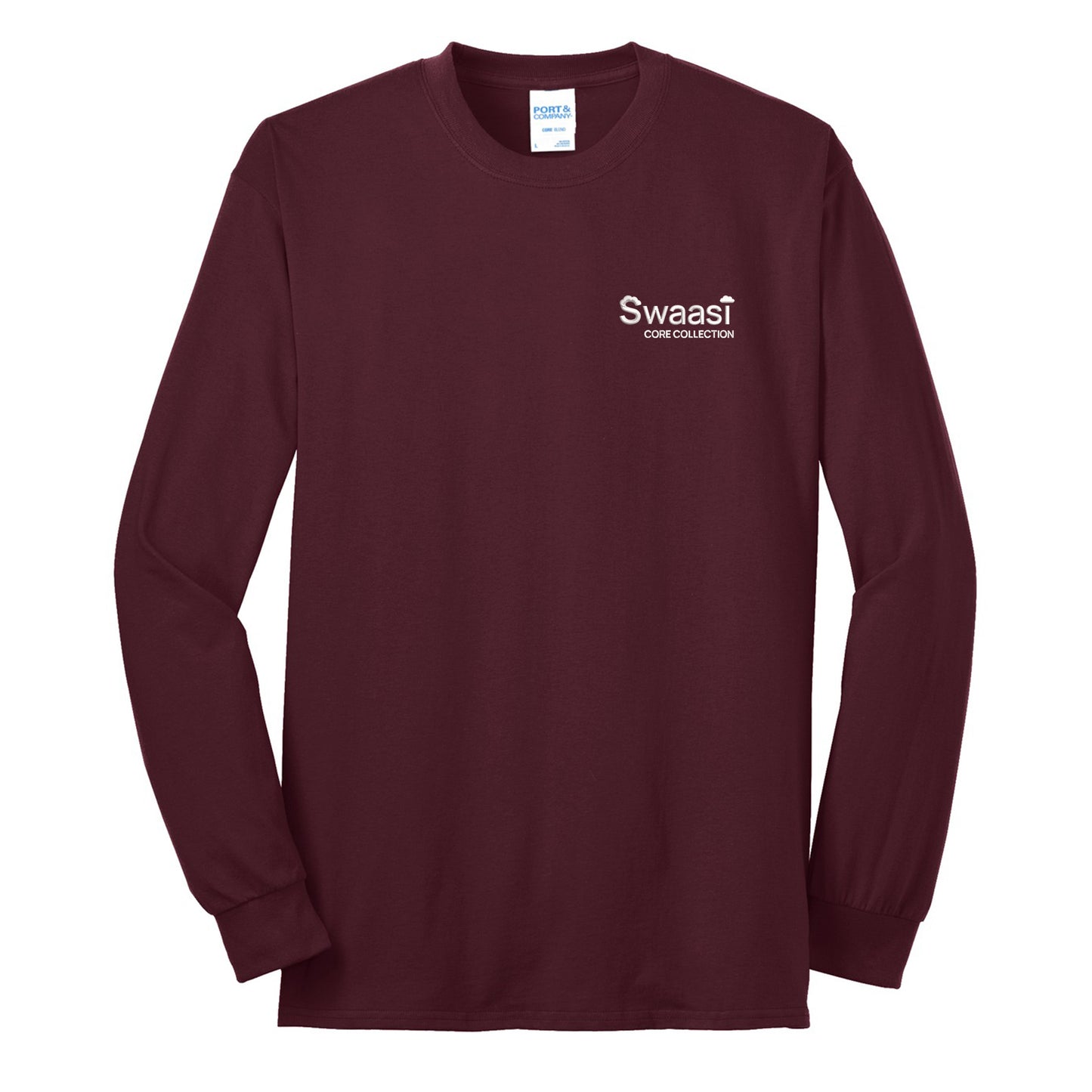 Swaasi Core - P&C® 5.5 oz 50/50 TALL LONG-SLEEVE T-Shirt with Print Logo