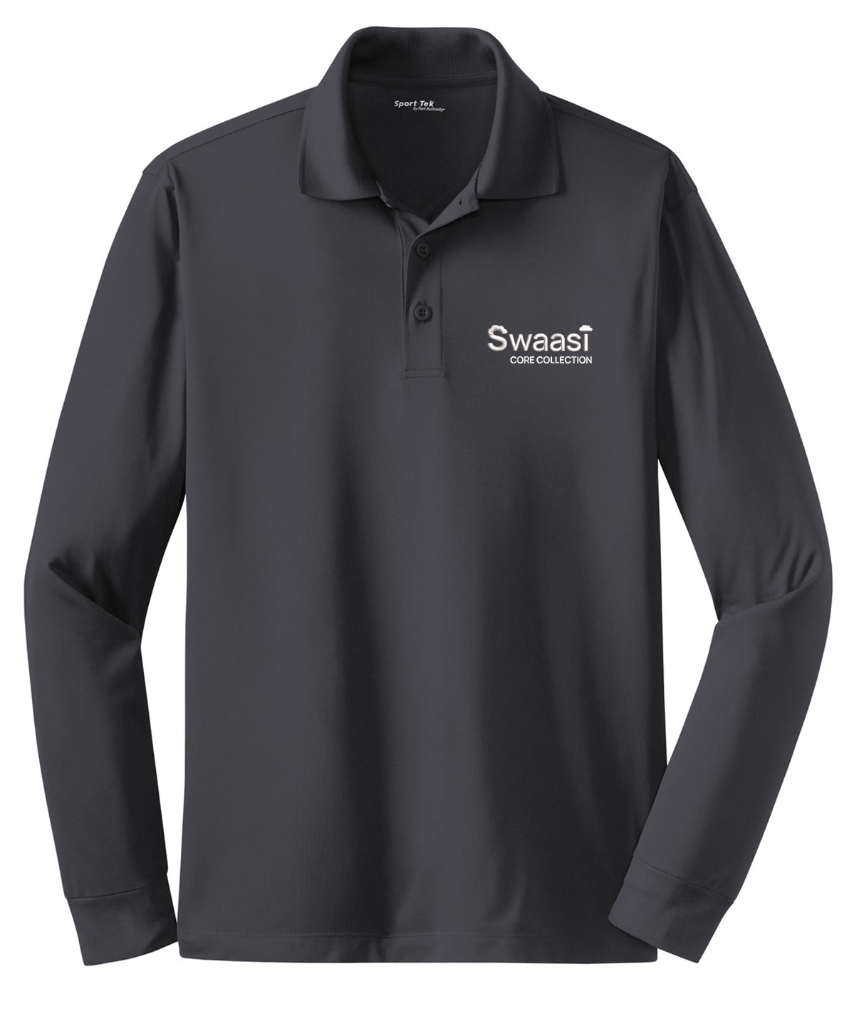 Swaasi Core - Sport-Tek® LONG-SLEEVE Micropique Sport-Wick® Polo with EMB Logo
